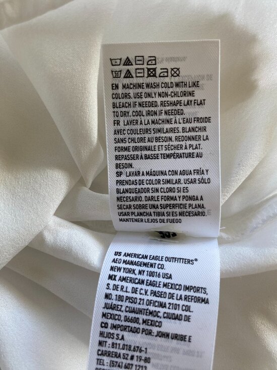 American Eagle NWT Flutter Sleeve Smocked Dress SZ M - Picture 11 of 14